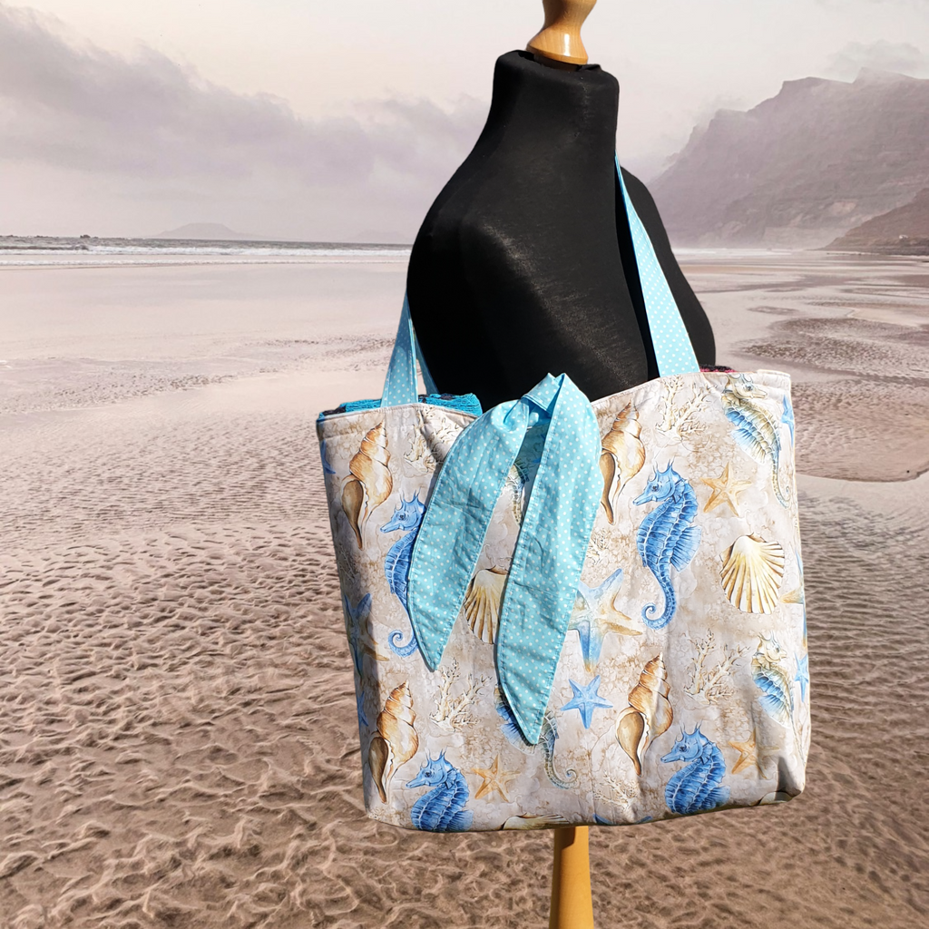 SANDIE Beach Bag Beginner Sewing Pattern Happy Days Sewing