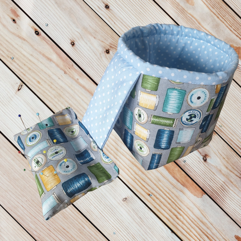 Thread Catcher with Pin Cushion Beginner Sewing Pattern - Happy Days ...