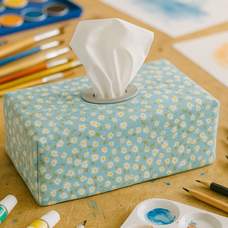 Easy Tissue Box Cover Sewing Pattern for Beginners - Happy Days Sewing ...