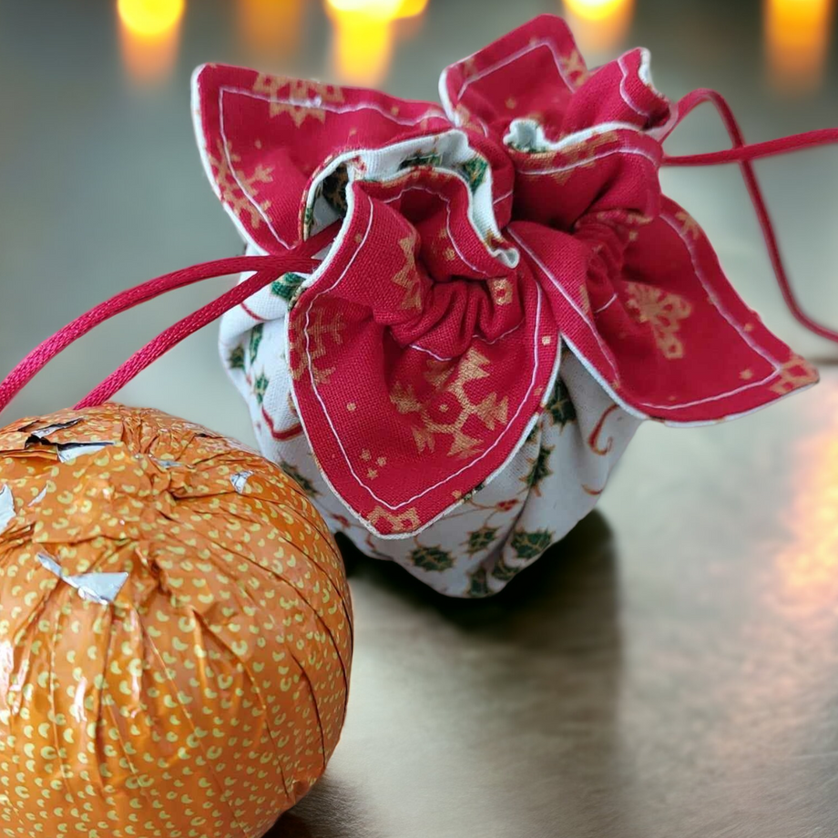 Gift Wrapping Drawstring Fabric Gift Bag Tutorial Fabric Gift Easy