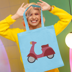 Scooter Applique Beginner Sewing Pattern | Easy Designs for Beginners ...